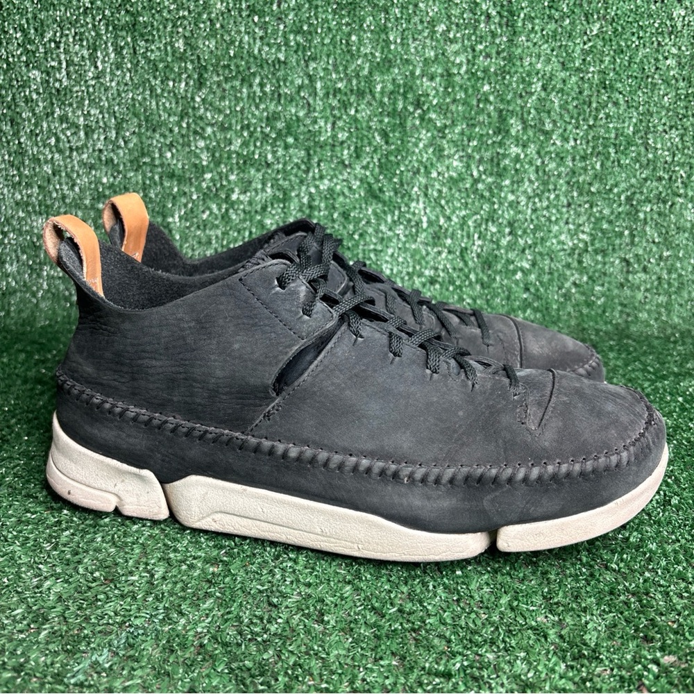 Clarks Originals Trigenic Flex Moccasins Black Suede High‎ Top Vibram Men’s 10.5